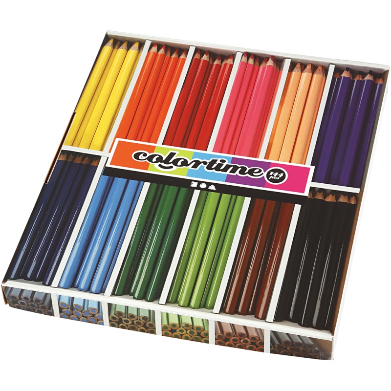Kleurpotlood Colortime Jumbo ass/ds12x12