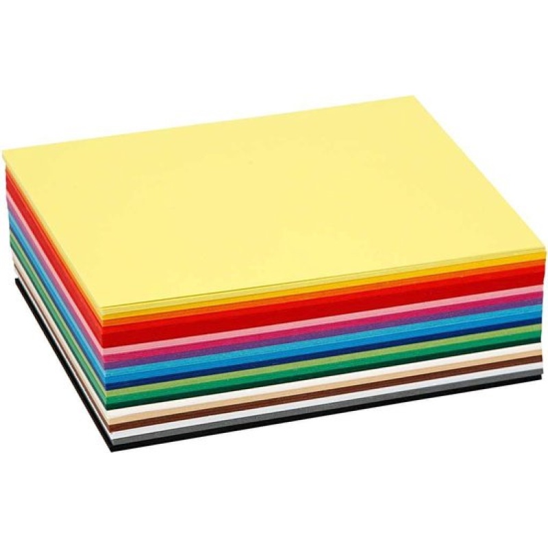 Karton Colortime A6 180g ass/pk 120v