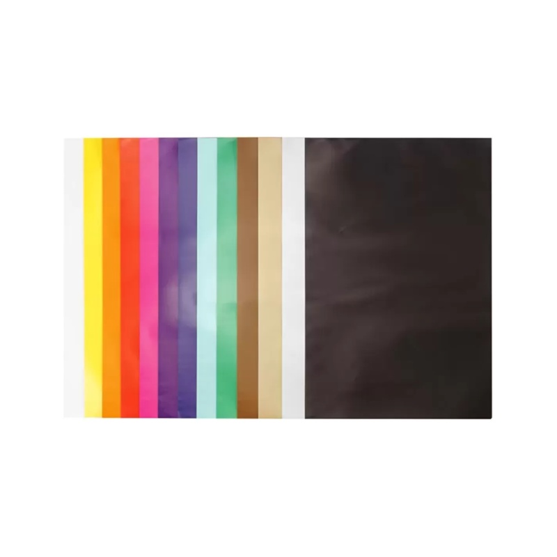 Glanspapier 24x32cm 80g assorti/pk50v