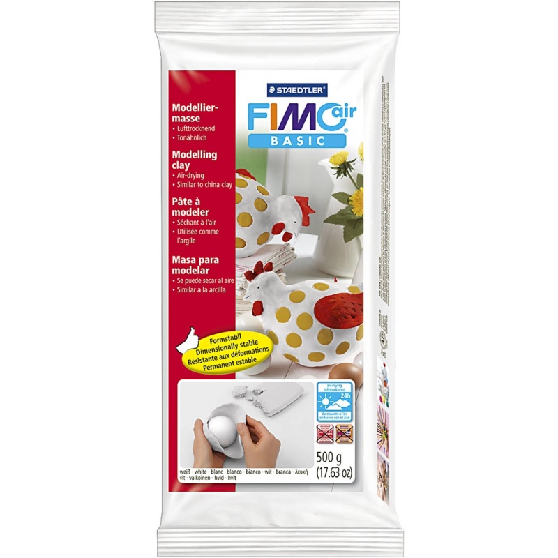Boetseerklei FIMO Air wit/pak 500g