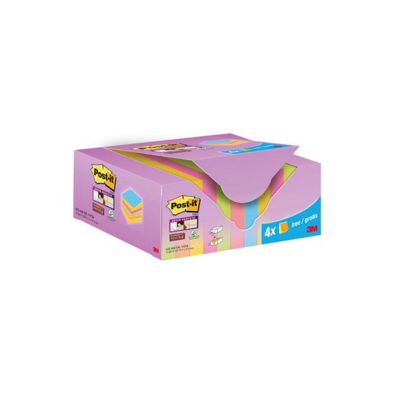 Notitieblok SuperSt 47,6x47,6 ass/pk24