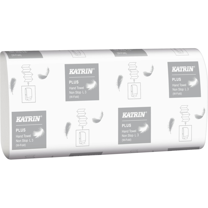 Handdoek Katrin 3L w-vouw wit/ds 25x90v