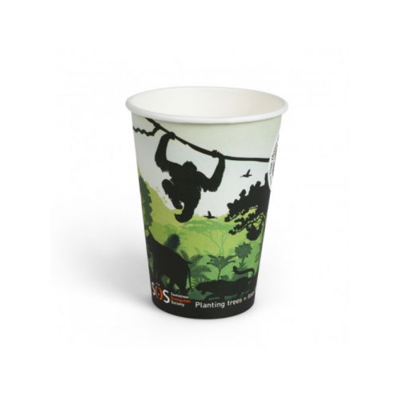 Beker karton BC jungle to go 237ml/20x50