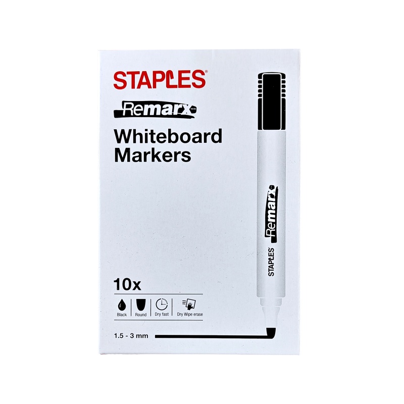 Whiteboardmarker Remarx 1,5-3 zwart/d10