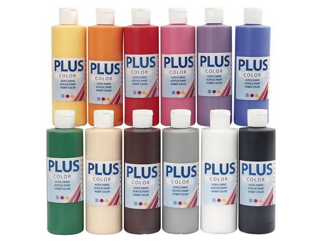 Acrylverf Plus Color st. kl./ds12x250ml