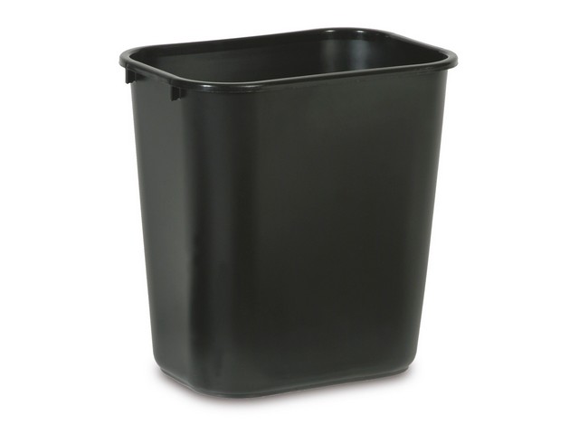 Afvalbak Rubbermaid recycling 26,6L zw