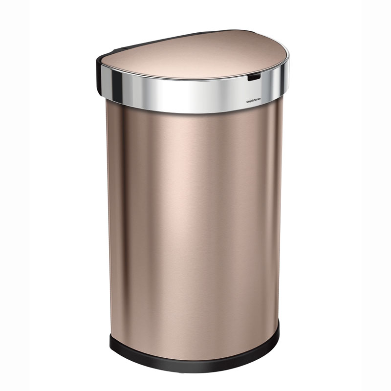 Afvalbak Sensor Half Rond met Liner Pocket 45 ltr, Simplehuman