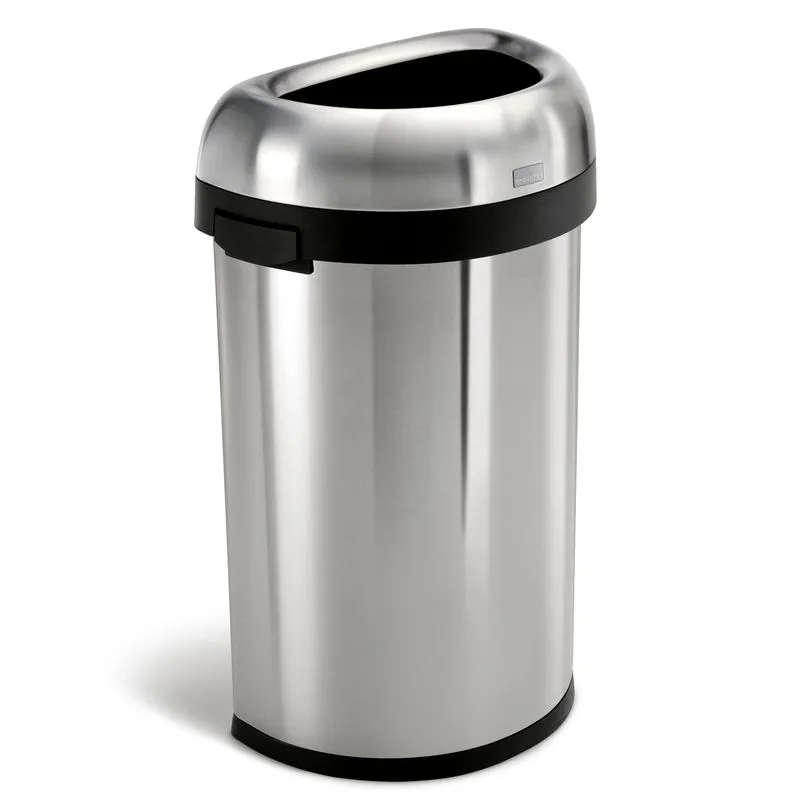 Afvalemmer Bullet Open Half Rond 60 liter, Simplehuman