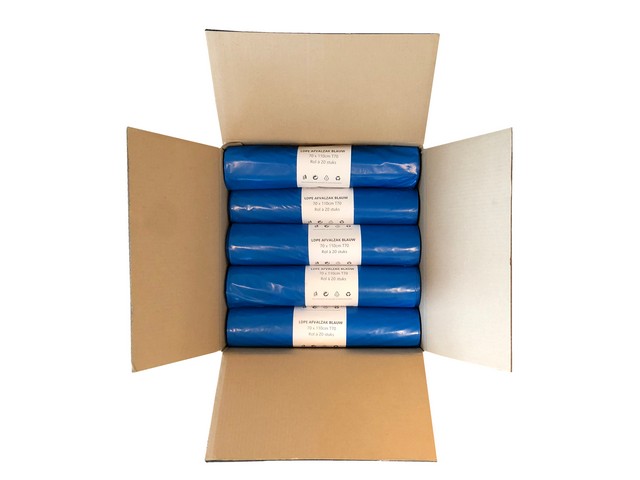 Afvalzak 70x110cm ldpe T70 bl/rol20