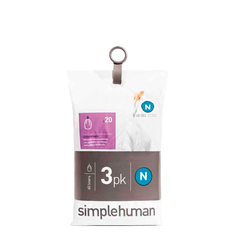 Afvalzakken Pocket Liner 45 liter (N), Simplehuman