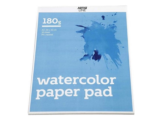 Aquarelblok A3 180g wit/bl20v
