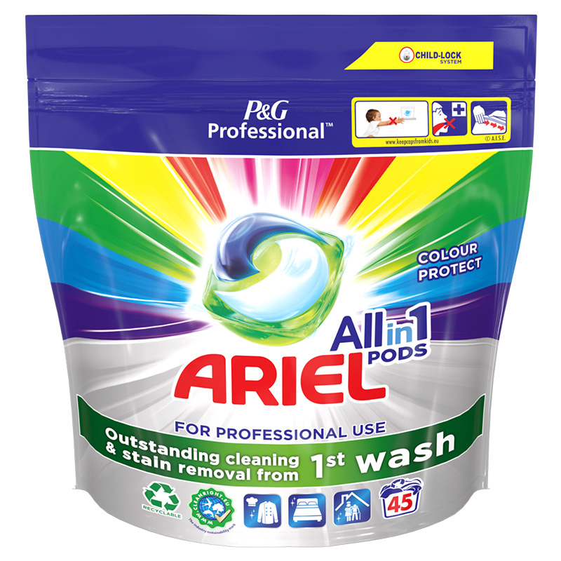 ARIEL PROFESSIONAL All-in-1 Pods Wasmiddel Color 2x45st