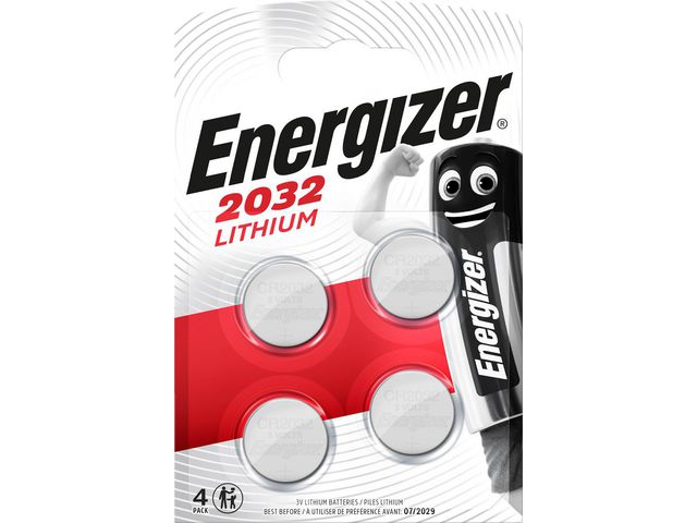 Batterij Energizer Knoopcel CR2032/pak 4