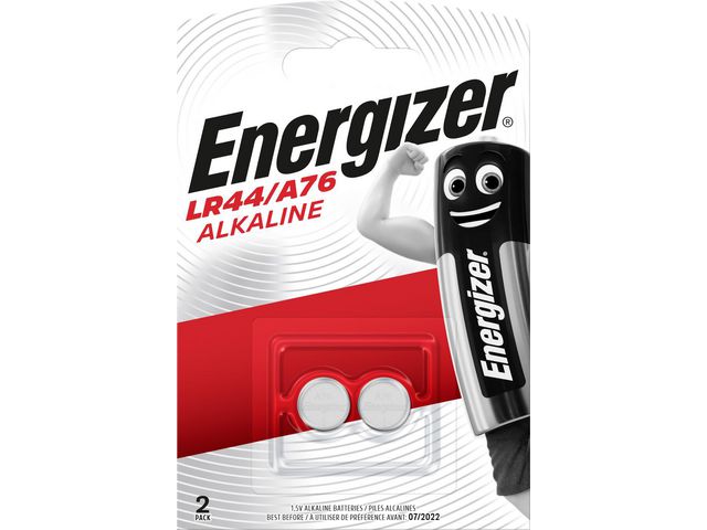 Batterij Energizer knoopcel LR44/A76/pk2