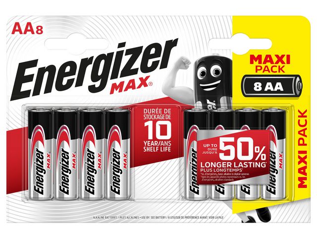 Batterij Energizer Max AA/pk 8