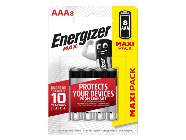 Batterij Energizer Max AAA/pk 8