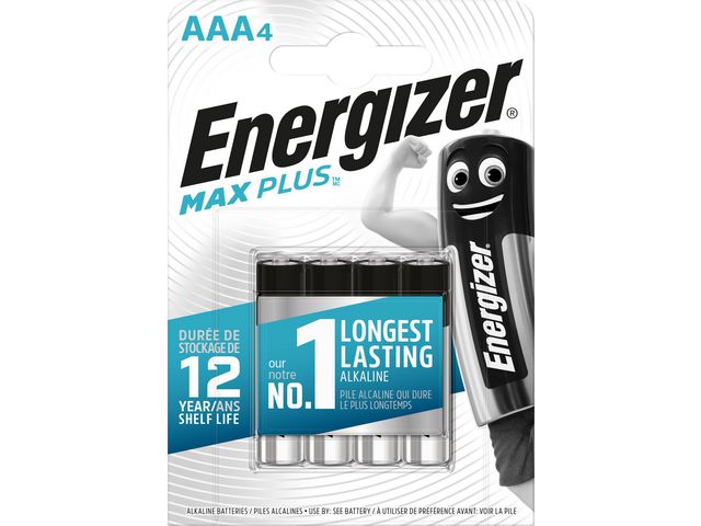 Batterij Energizer Max Plus AAA/pk4