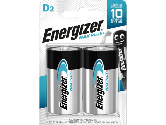 Batterij Energizer Max Plus D/bs2