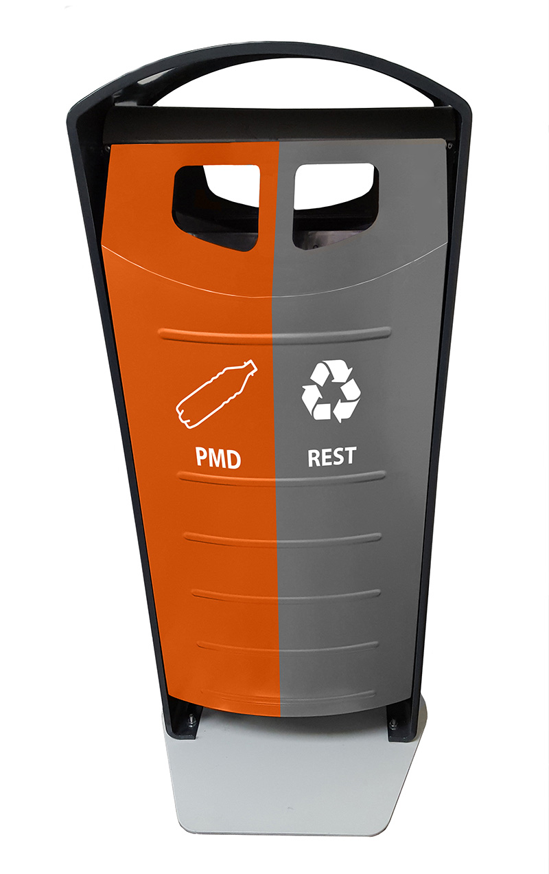 BINsolumn Buitenafvalbak 2x50 ltr