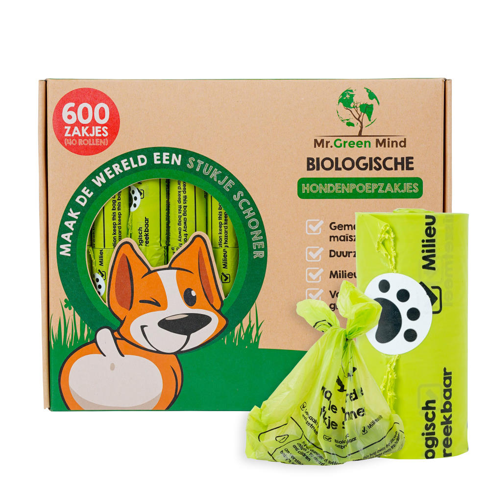 Bio Hondenpoepzakjes 1x600 stuks, Mr. Green Mind