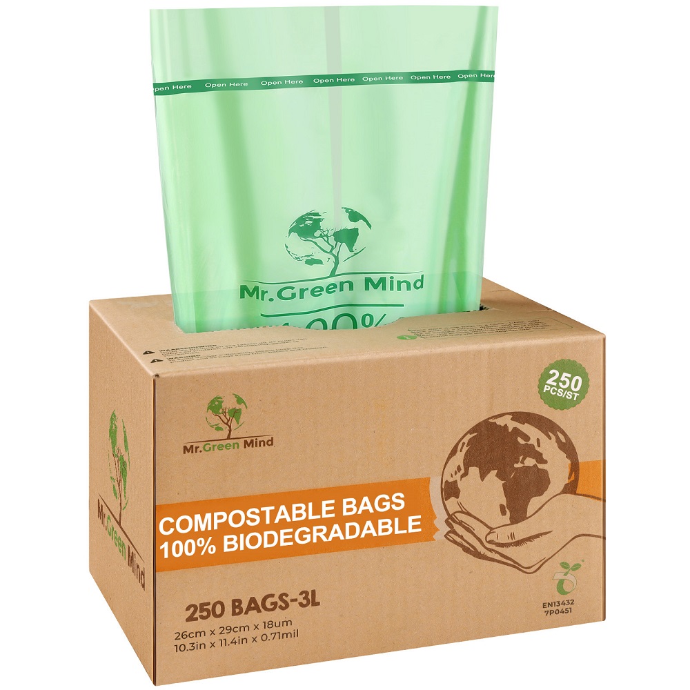 Biozakken 2-3 ltr 1x250 stuks, Mr Green Mind