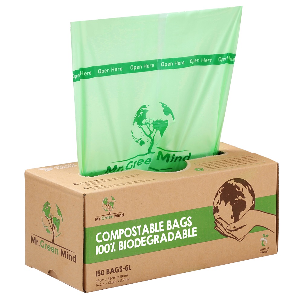 Biozakken 6 ltr 1x150 stuks, Mr Green Mind