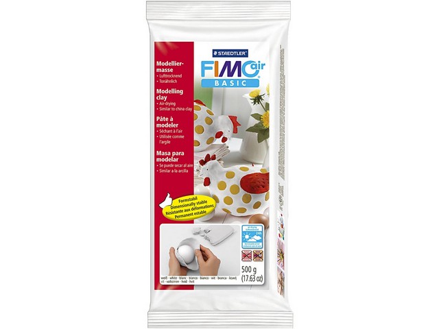 Boetseerklei FIMO Air wit/pak 500g