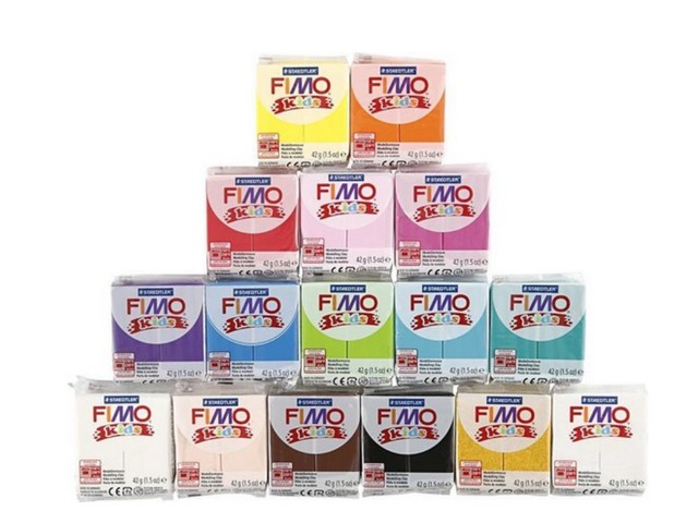 Boetseerklei FIMO kids assorti/pak32x42g