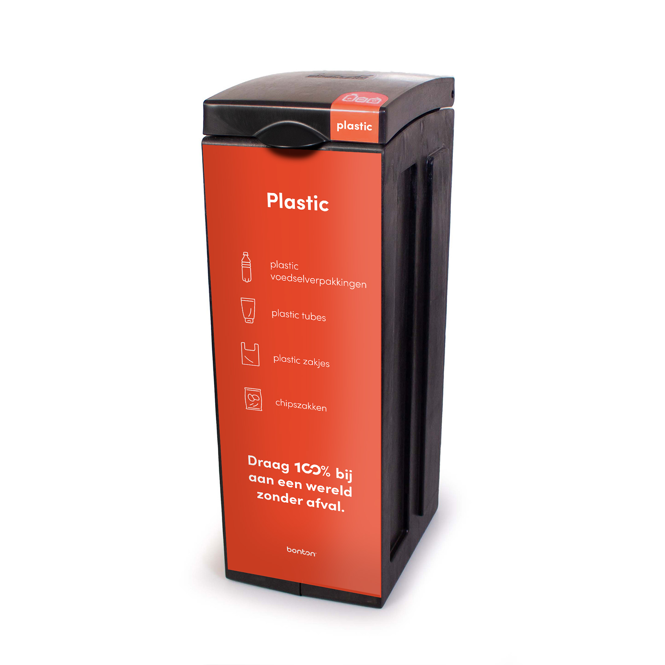 Bonton Original Plastic met Dichte Deksel 70 ltr