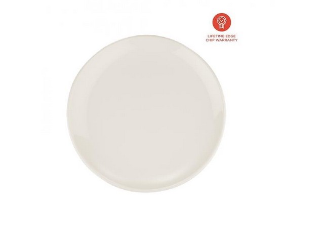 Bord Gourmet vlak 25cm wit/12st