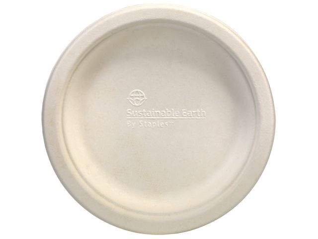 Bord Sustainable earth 15cm ivoor/pak50