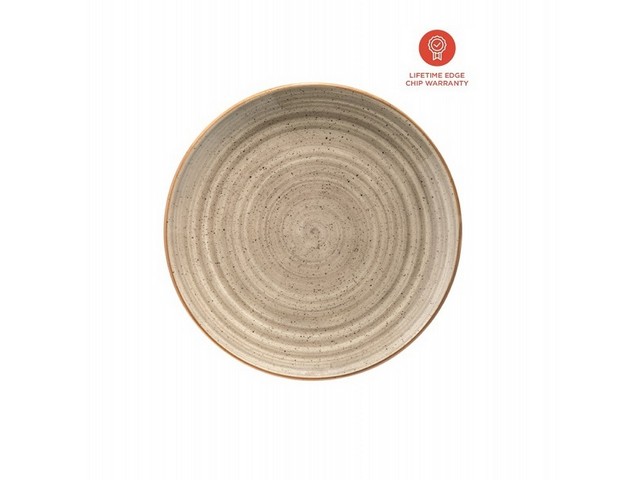 Bord Terrain Gourmet vlak 25cm creme /12