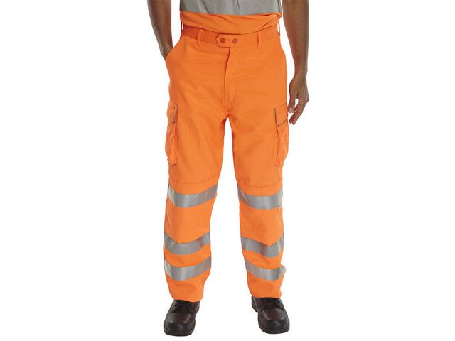 Broek Rail Spec oranje 55