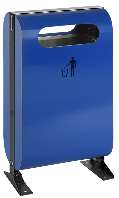 Buitenafvalbak op voet 45 liter