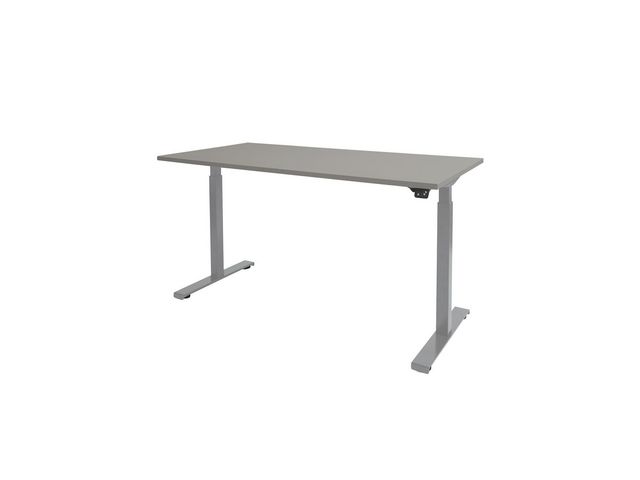 Bureau Dextro 160x80 grijs 25mm-alu