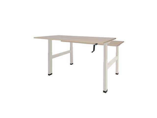 Bureau Dextro Duo 180x80 lind.eik wit