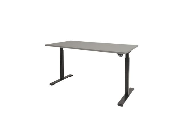 Bureau Dextro II 180x90 grijs 25mm-zw