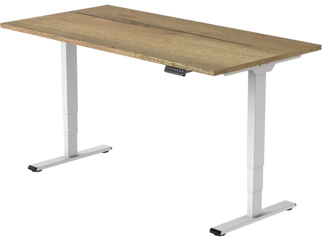 Bureau Econ electrisch 120X80 NATUUR/WIT