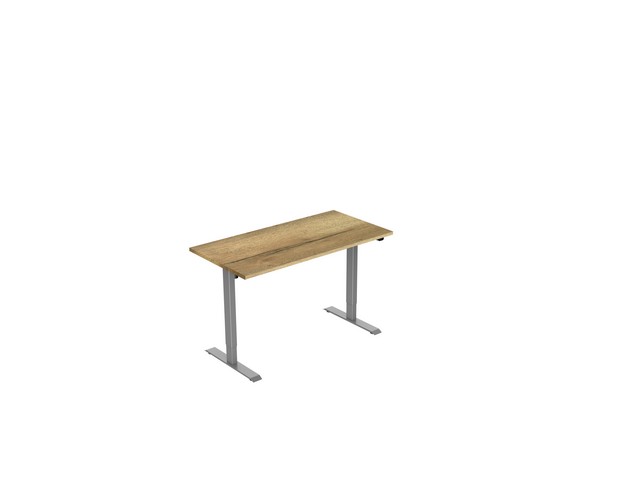 Bureau electrisch 120X80 NATURE/ALU