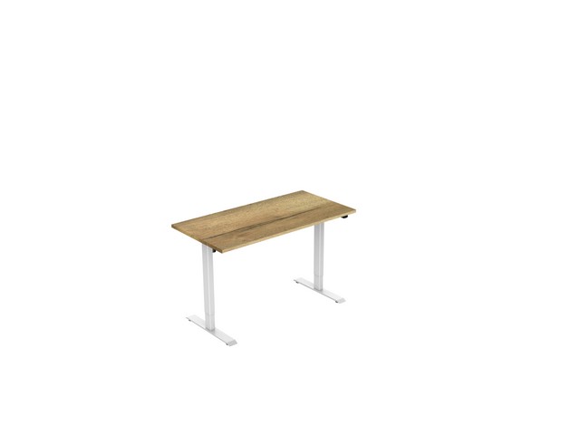 Bureau electrisch 120X80 NATURE/WIT