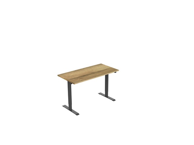 Bureau electrisch 120X80 NATURE/ZWART