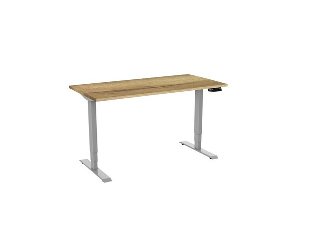 Bureau electrisch 2 120X80 NATURE/ALU