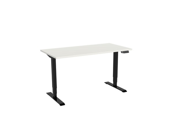 Bureau electrisch 2 140X80 WIT/ZWART