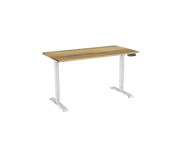 Bureau electrisch 2 160X80 NATURE/WIT