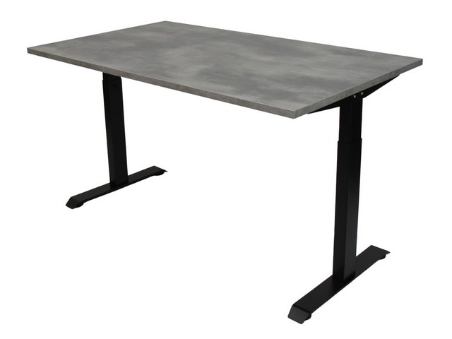 Bureau instelbaar 140X80 OXYD/ZWART