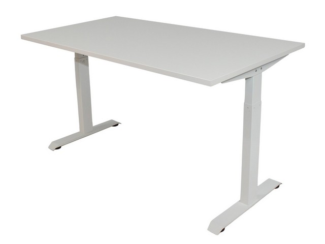 Bureau instelbaar 140X80 WIT/WIT