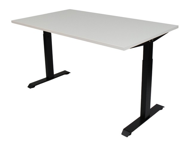 Bureau instelbaar 140X80 WIT/ZWART