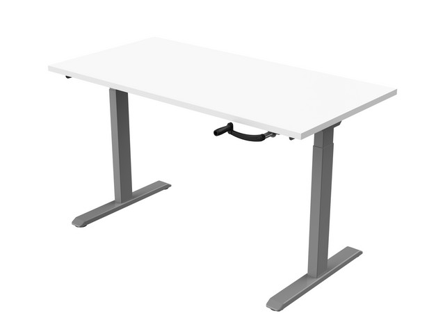 Bureau slinger 120X80 WIT/ALU