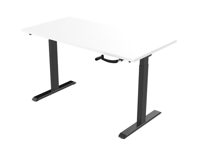 Bureau slinger 140X80 WIT/ZWART