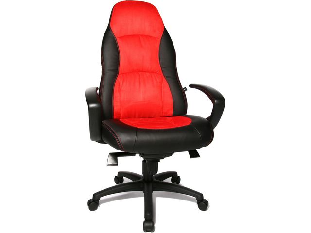 Bureaustoel speed zwart/rood